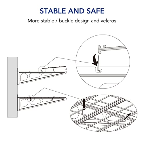 2 Pack 1x3 ft Garage Wall Shelving (2 Count)