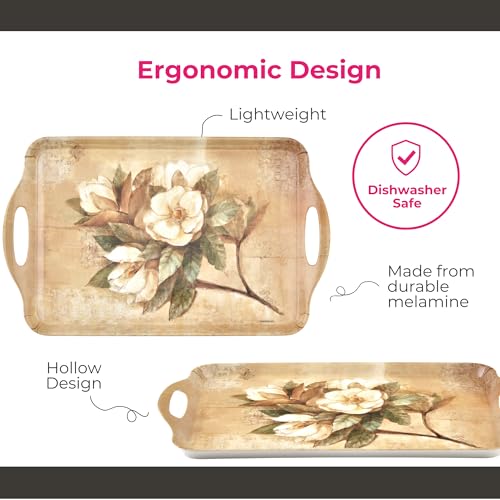 Sugar Magnolia Large Melamine Tray