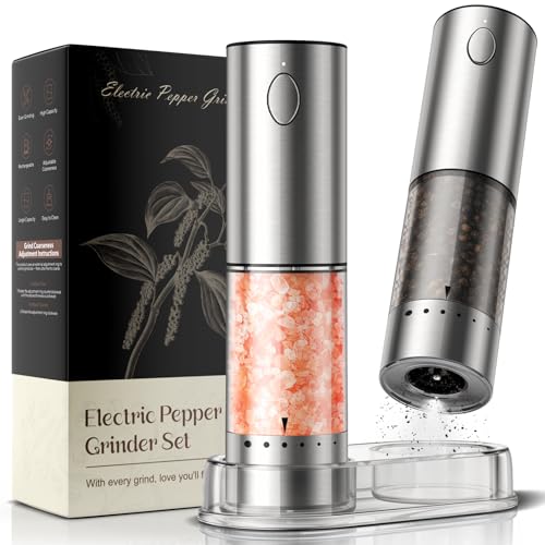 Salt and Pepper Grinder Set Kitchen Essentials Gifts for Women