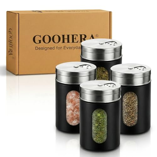 4 Piece Salt and Pepper Shakers Set