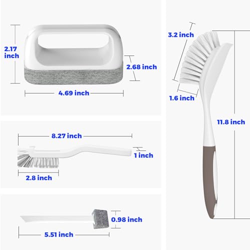 Dish Brush Cleaning Brush Set for Cleaning Groove Gap (6 Count)