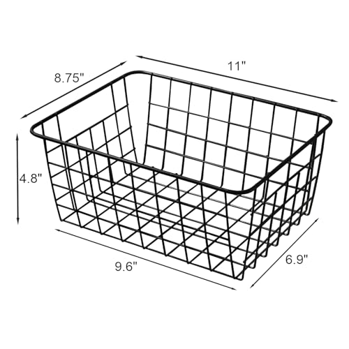 11" Upright Freezer Storage Baskets (4 Count)