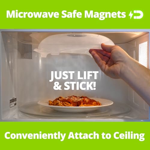 Tall Magnetic Microwave Splatter Cover for Food