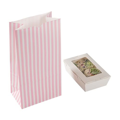 Bakery Bags 100 Pack of 5.9 x 3.54 x 10.63 Inches Grease (100 Count)