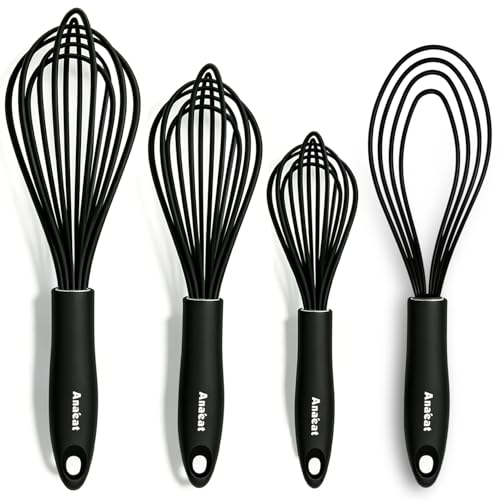Silicone Kitchen Whisk Set of 4 (4 Count)
