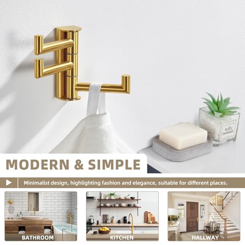 Brushed Gold Towel Hook