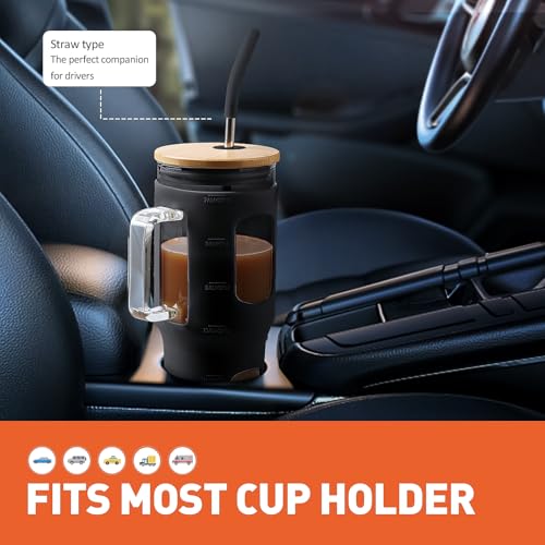 Glass Tumbler with Lid