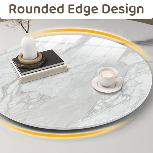 31.5" Lazy Susan for Table Top Tempered Glass Rotating Serving Tray for Dining Table