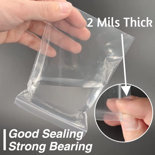 600Pcs 2"x 3" Clear Plastic Zip Bags