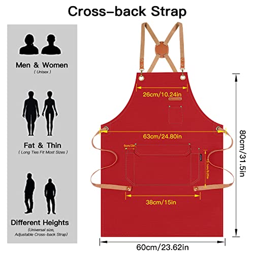 Chef Apron Men Women (6 Count)