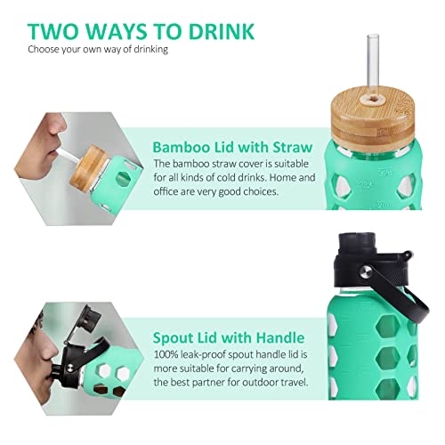 Glass Water Bottle