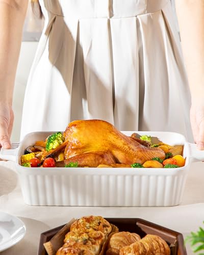 4.4QT Ceramic Casserole Dishes for Oven