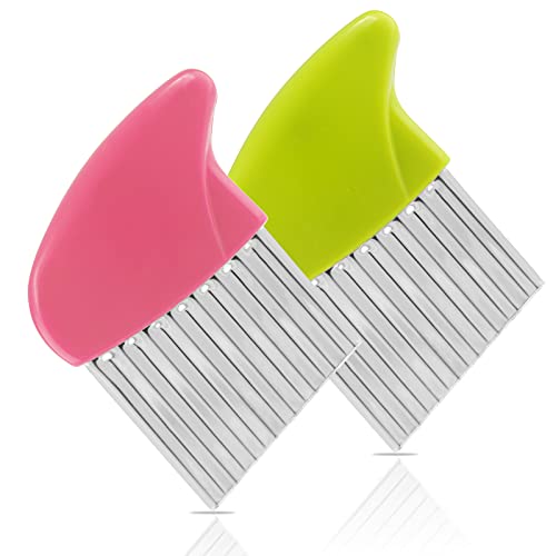 2 Pack Stainless Steel Potato Crinkle Cutter (2 Count)
