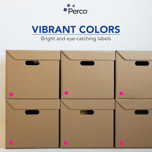 Neon Pink Round Circle Dot Sticker 1