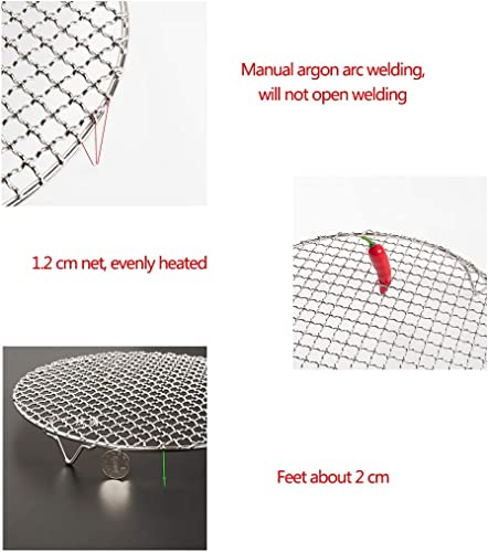 8.3" Round Cooling Rack Baking 304 Stainless Steel Versatile Steaming Grilling Fit Air Fryer