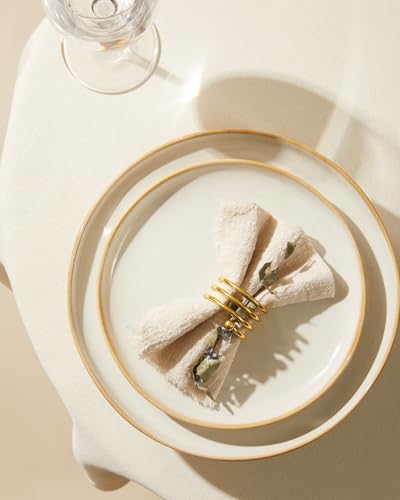 24 Pieces Dinnerware Set for 6 with Pasta Bowls