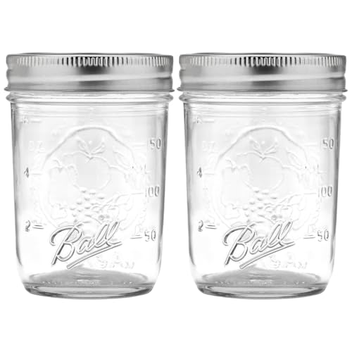 Regular Mouth Mason Jars with Lids & Bands (2 Count)