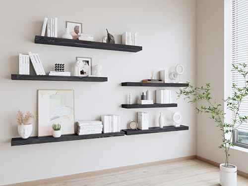 Rusitc Floating Shelves 48 inch Long 8 "deep Set of 2 (2 Count)
