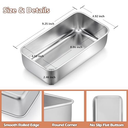 Loaf Pan for Baking Bread (7.5 Count)