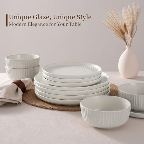 Stoneware Dinnerware Sets for 8 (24 Count)