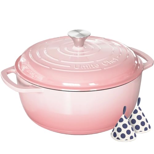 6QT Enameled Cast Iron Dutch Oven with Lid
