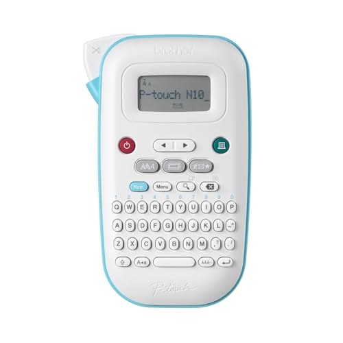 P-Touch PT-N10 Personal Handheld Label Maker, Portable and Prints, P-Touch Btag ~½” (12mm) Wide Color Personalized Label Tapes