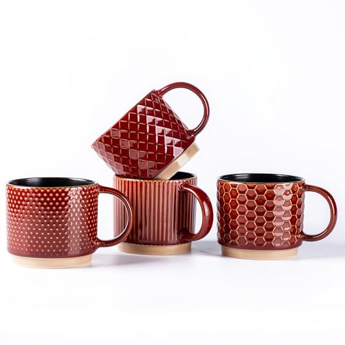 6 OZ Stackable Coffee Mugs (4 Count)
