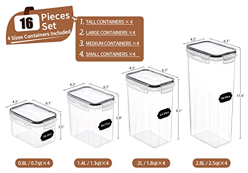 Airtight Food Storage Containers Set (16 Count)
