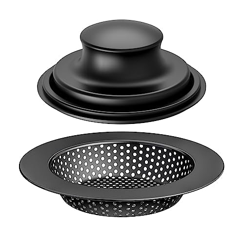 Huntorny 2PCS Kitchen Sink Drain Strainer and Stopper (2 Count)
