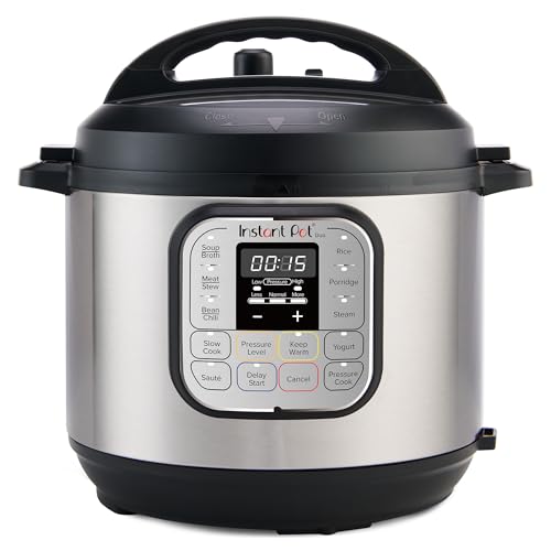 Duo 7-in-1 Mini Electric Pressure Cooker, Slow Rice Cooker, Steamer, Sauté, Yogurt Maker, Warmer & Sterilizer, Includes Free App with over 1900 Recipes, Stainless Steel, 3 Quart