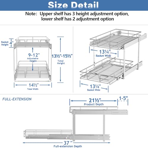Individual Pull Out Cabinet Organizer