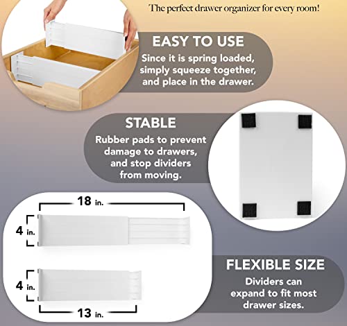Dial Industries Dresser Drawer Organizer Dividers (2 Count)