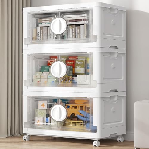 360Qt Lockable Stackable Storage Bins with Lids (3 Count)