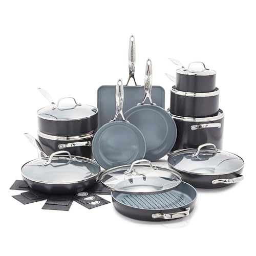Valencia Pro 22 Piece Cookware Set Ceramic Nonstick Pots & Pans