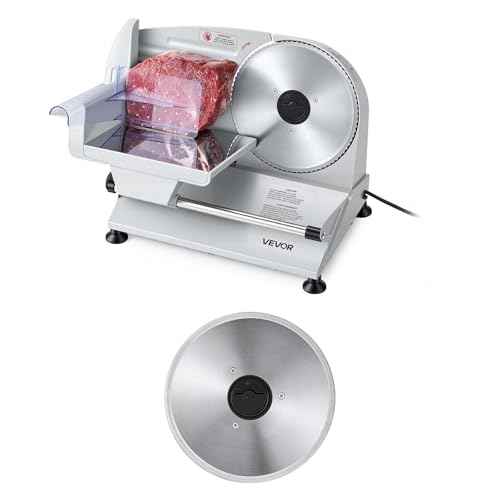 Meat Slicer 7.5" Electric Deli Slicer with 2 SUS420 Blades