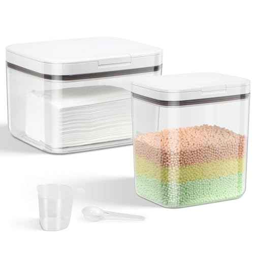 2 Pack Laundry Pods Container with One (2 Count)