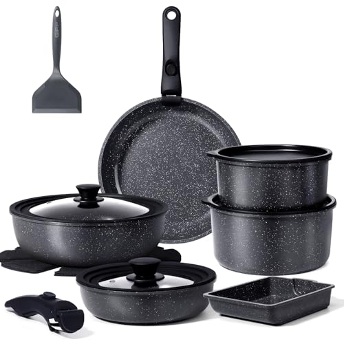 Ceramic Pots and Pans Set Non Stick