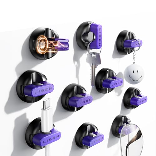 10 Pack Magnetic Cable Clips [1S Snap