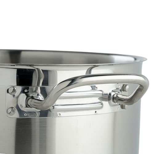 Silver 12 qt Stainless Steel Stock Pot with Cover