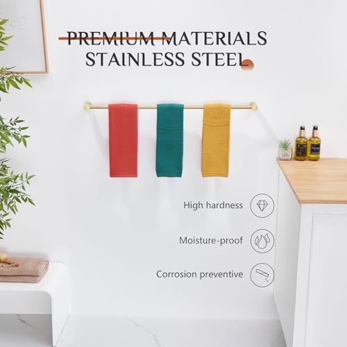 Towel Holder Gold for Bathroom Hanger 36