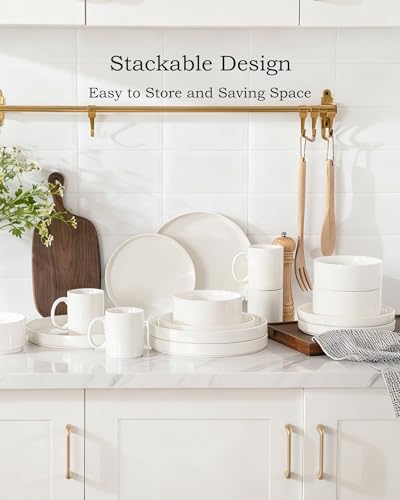 Sweejar Porcelain Dinnerware Sets for 4