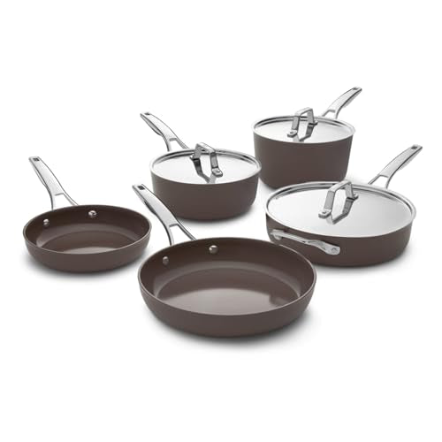 Premier Ceramic Nonstick 8 Piece Cookware Set