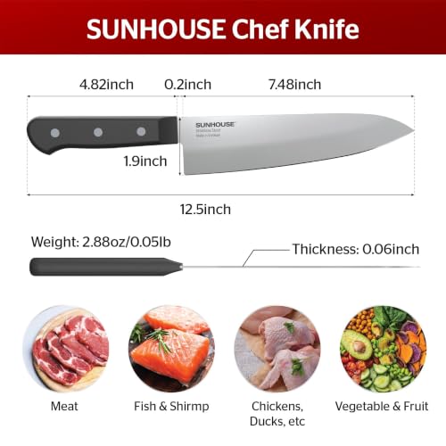 Chef Knife 7.5" High Carbon Stainless Steel