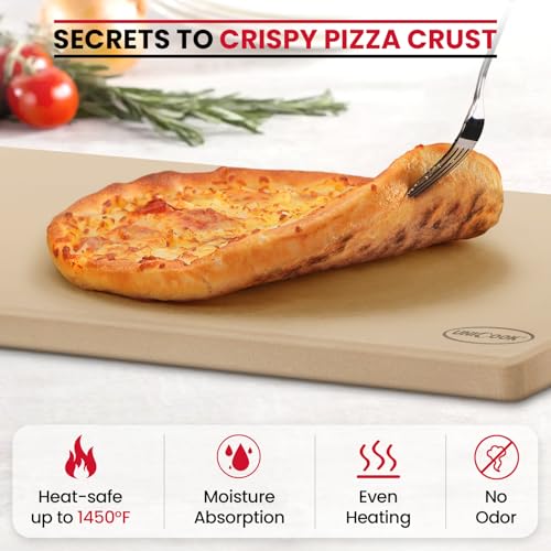 22 x 14 Inch Extra Large Pizza Stone for Oven and Grill