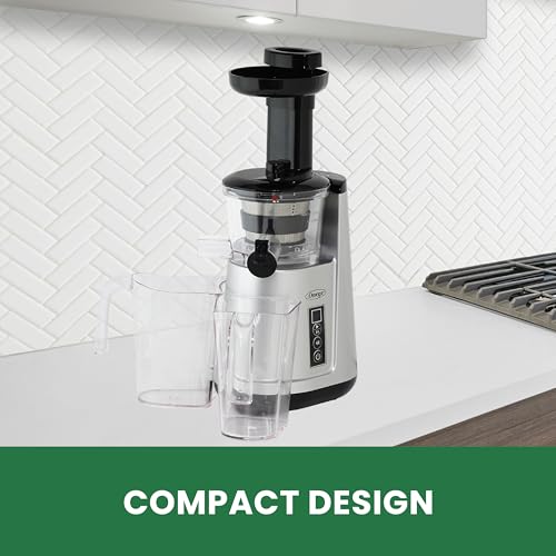Juicer Cold Press 365 Vertical 65 RPM Slow Masticating Compact Extractor for Fruits and Vegetables with 3 Stage Auger & BPA