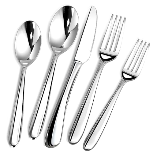 Heavy Duty Silverware Set for 8 (40 Count)