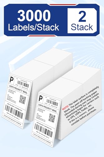 Bulk 4x6 Thermal Labels (6000 Count)