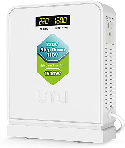 Step Down Transformer 220v to 110v 1600W Use Europe Appliances in US