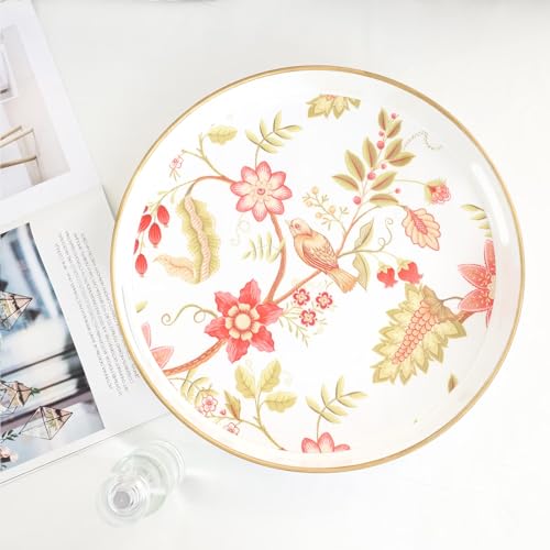 Decorative Serving Tray with Handles