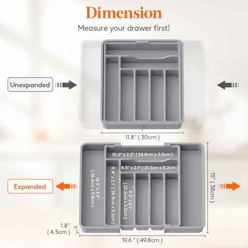 Expandable Silverware Drawer Organizer